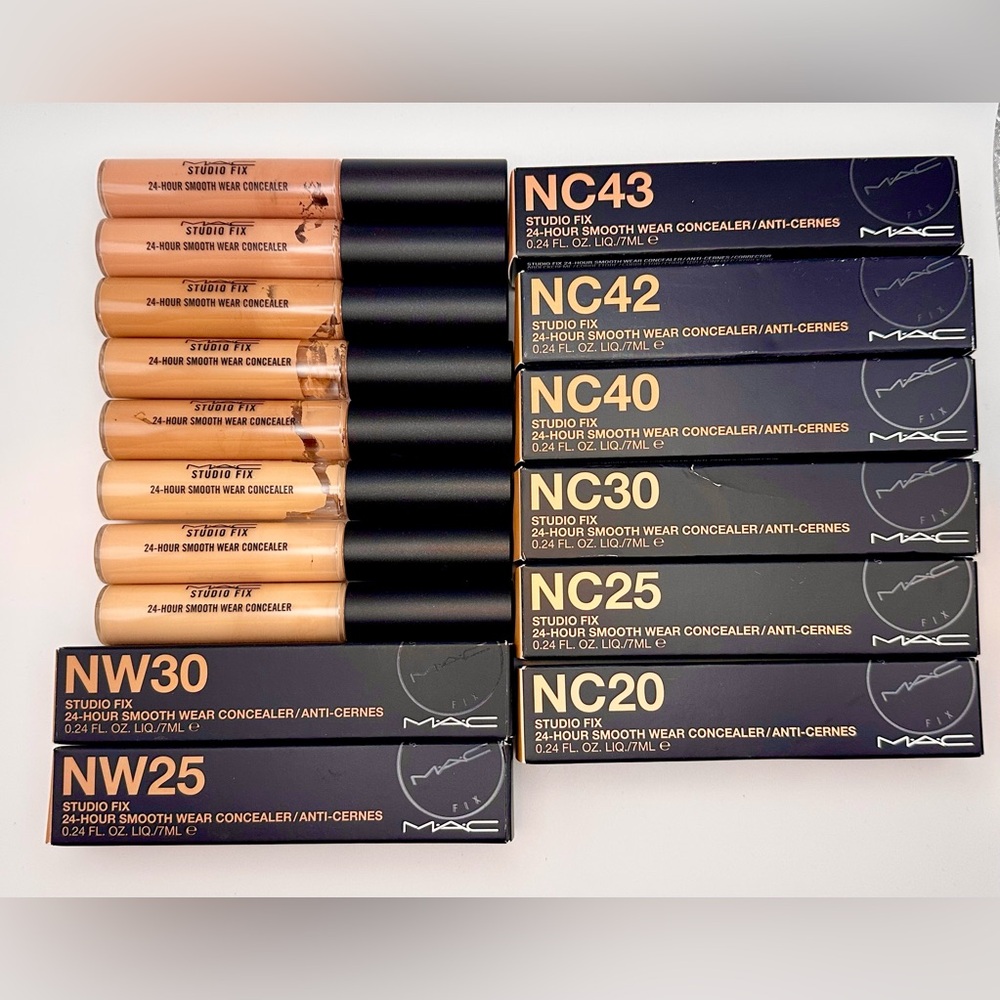 MAC 8PC BUNDLE - Studio Fix Concealer 24 Hr. Smooth Wear